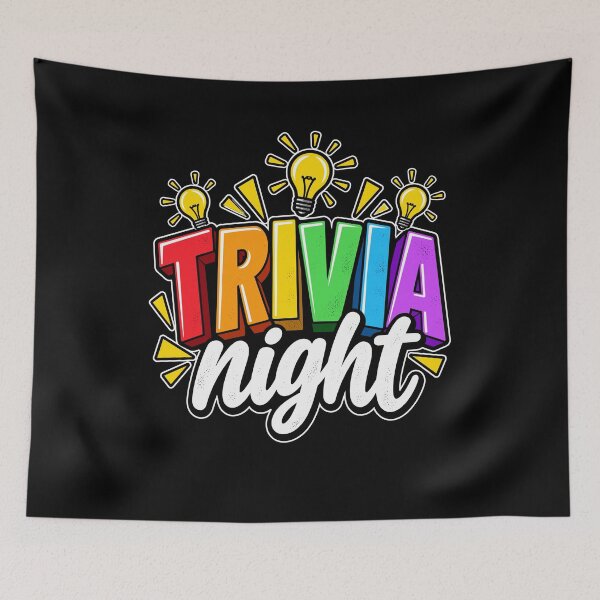 Item preview, Trivia Night Colorful Quiz Game Light Bulb Retro Design designed and sold by stmpdwrld.
