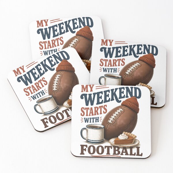 Item preview, My Weekend Starts With Football Thanksgiving Sports designed and sold by RoyesButler.