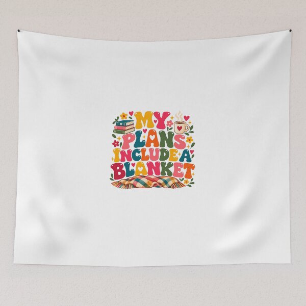 Item preview, My Plans Include A Blanket Cozy Reading Homebody Bookworm designed and sold by HumansStuck12.