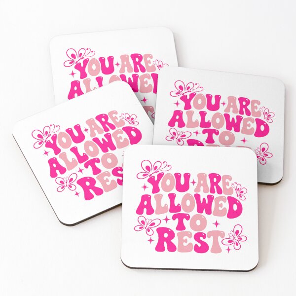 Item preview, You Are Allowed To Rest Self Care Mental Health Wellness Encouragement designed and sold by SkeletonsDanger.