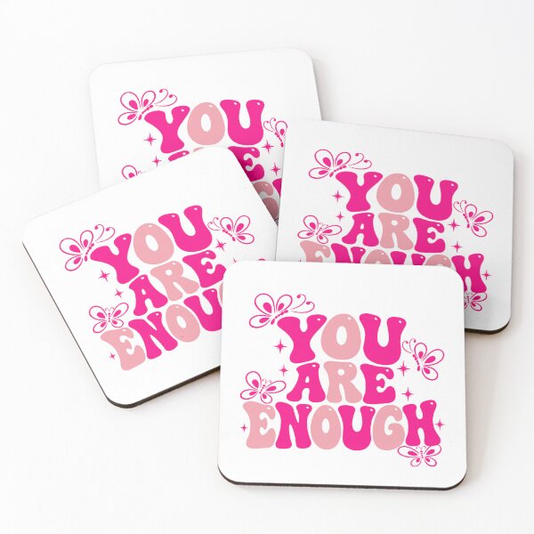 Item preview, You Are Enough Self Love Empowerment Mental Wellness Women designed and sold by SkeletonsDanger.