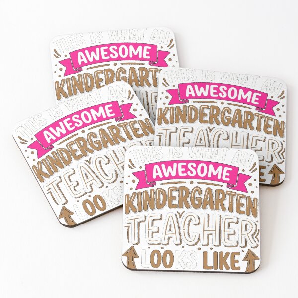 Item preview, Kindergarten Teacher Awesome Looks Funny Birthday Christmas Fitted V-Neck T-Shirt designed and sold by MyAnimations.