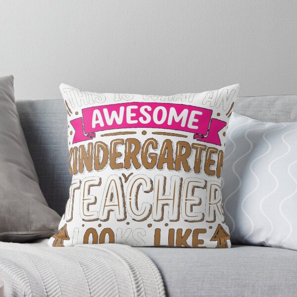Item preview, Kindergarten Teacher Awesome Looks Funny Birthday Christmas Fitted V-Neck T-Shirt designed and sold by MyAnimations.