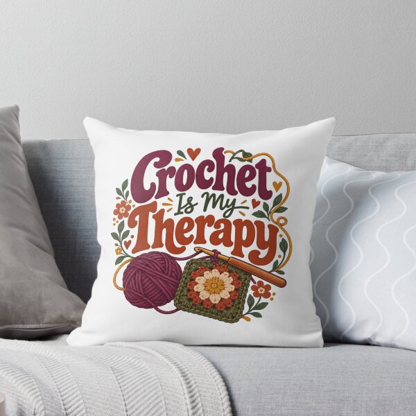 Item preview, Crochet Is My Therapy Crocheting Hobby Crafter designed and sold by HumansStuck12.