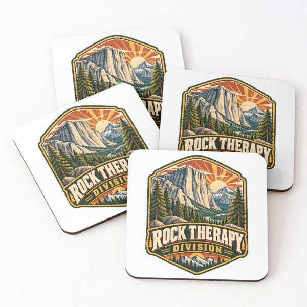 Item preview, Rock Therapy Division Vintage Climbing Patch designed and sold by LoafLogic.