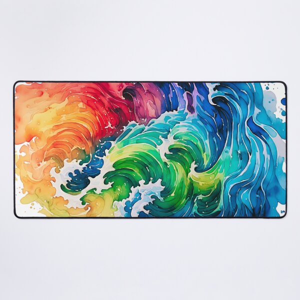 Item preview, Abstract Colorful Waves designed and sold by Morgenmuffle.