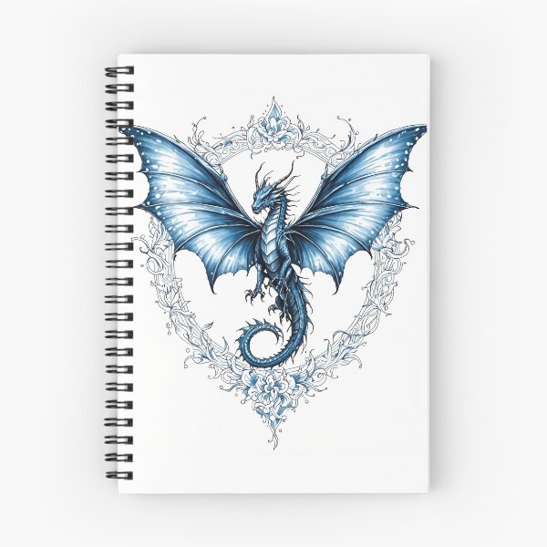 Item preview, Wings of Winter – Ornamental Blue Dragon designed and sold by tambanow.
