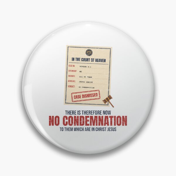 Item preview, No Condemnation Romans 8:1 Christian Case Dismissed Court of Heaven designed and sold by ebocraft.