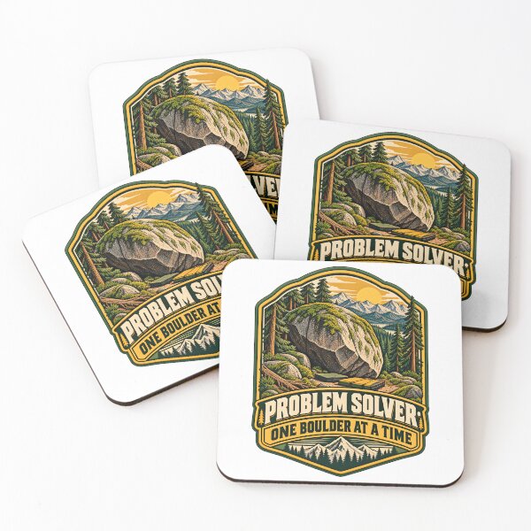 Item preview, Bouldering Problem Solver Retro National Park Graphic designed and sold by LoafLogic.