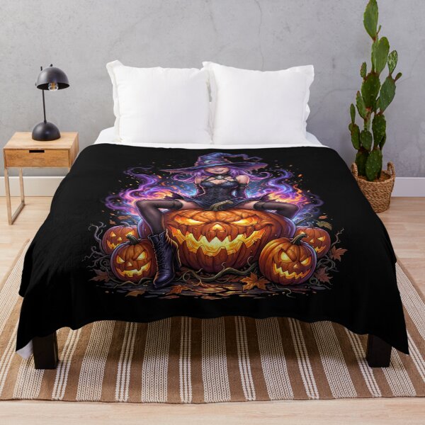 Item preview, Wicked Pumpkin Witch - Dark Fantasy Anime Halloween Art designed and sold by HexOne.
