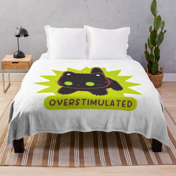 Item preview, Overstimulated Kawaii Black Cat Meme designed and sold by OMITTEROMINOUS.