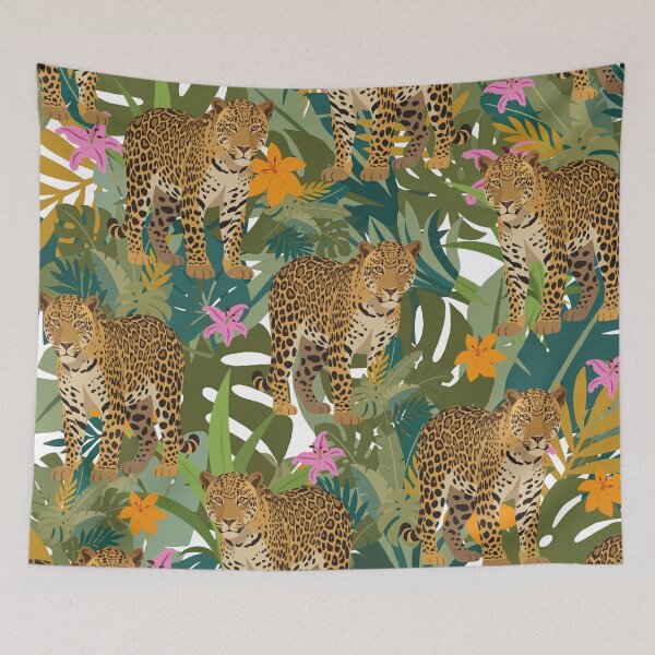 Item preview, Jaguar Jungle Pattern designed and sold by SeaStarAlex.
