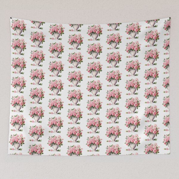 Item preview, Pink Rose Vase | Elegant Floral Aesthetic Art designed and sold by Mandayartstudio.