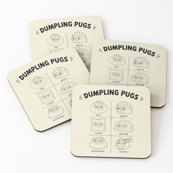 Item preview, Dumpling Pugs Funny Dog Foodie Types Of Dumplings Chart designed and sold by wobbiranger.