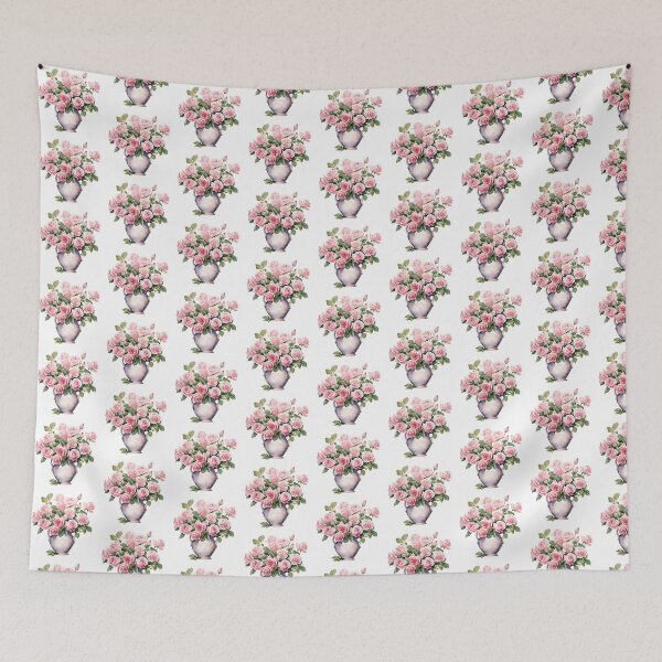 Item preview, Pink Rose Vase | Elegant Floral Aesthetic Art designed and sold by Mandayartstudio.