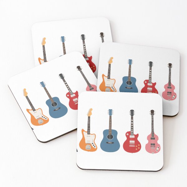 Item preview, Colorful Electric & Acoustic Guitar Collection Music Art designed and sold by Craft99.
