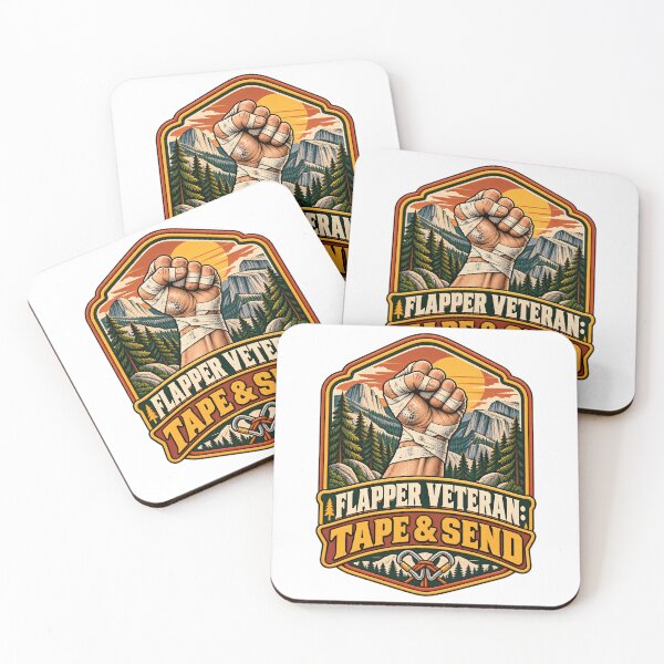 Item preview, Flapper Veteran Tape And Send Retro Climbing Patch designed and sold by LoafLogic.
