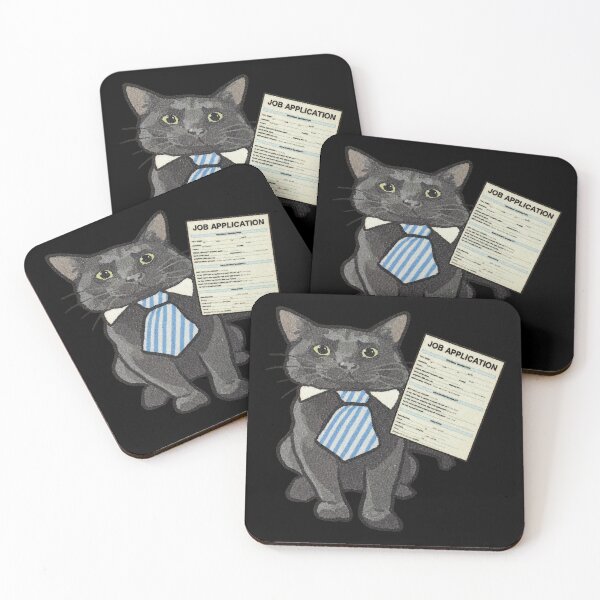 Item preview, Funny Cat Job Application Meme designed and sold by OMITTEROMINOUS.