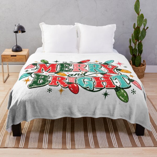 Item preview, Retro Christmas Lettering with Colorful String Lights designed and sold by Nannythenimfa.