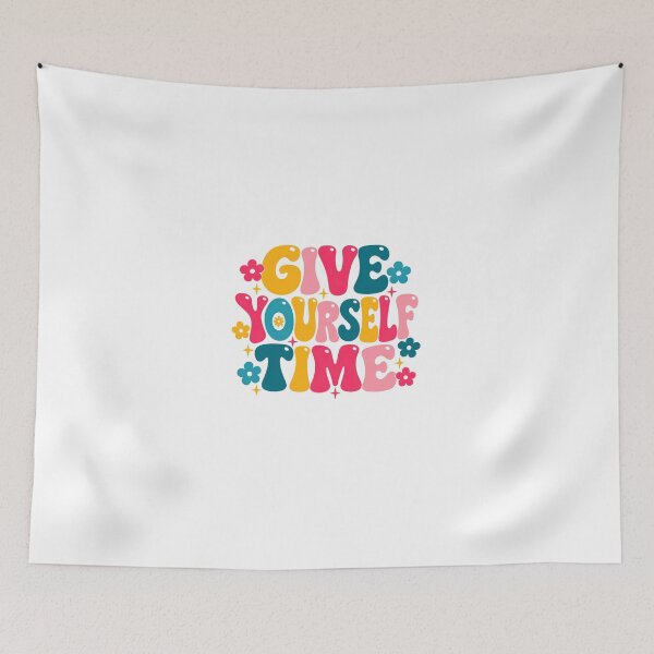 Item preview, Give Yourself Time Self Care Well Being Positive Affirmation designed and sold by HumansStuck12.