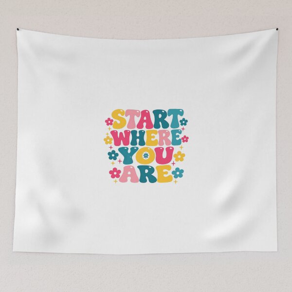 Item preview, Start Where You Are Motivational Inspirational Positive Mindset designed and sold by JonesFlora2025.