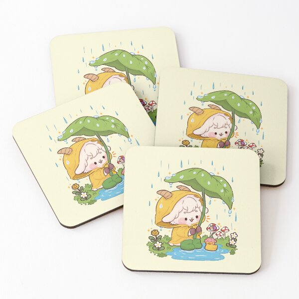 Item preview, Cute Goat Boy on a Rainy Spring Day designed and sold by NasDoodleArt.