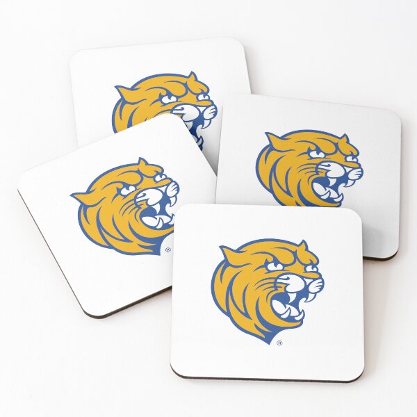 Item preview, Gold and Blue Roaring Mascot Emblem designed and sold by Kelly F  Covarrubias.