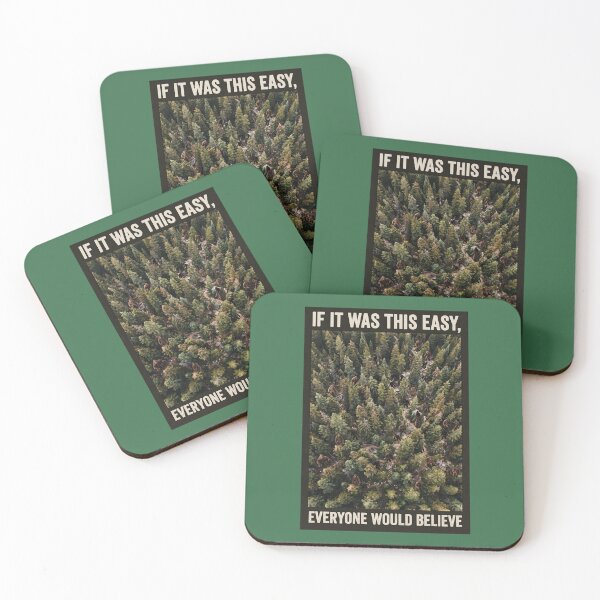 Item preview, Funny Bigfoot Aerial Forest Search - "If It Was This Easy, Everyone Would Believe" Sasquatch Meme designed and sold by FrozenFits.