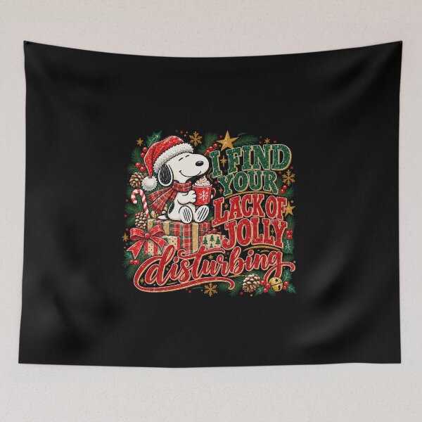 Item preview, Christmas Cartoon Dog Holding Cocoa Among Presents designed and sold by ObukiLantara.