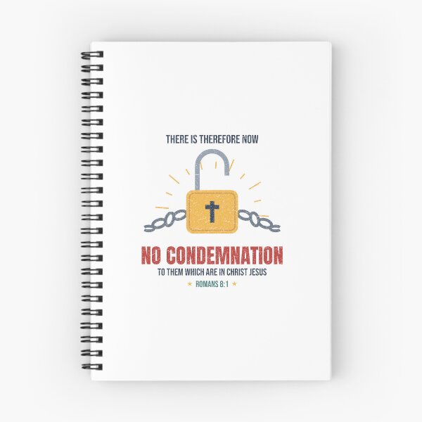 Item preview, No Condemnation Romans 8:1 Unlocked Padlock Broken Chains Cross designed and sold by ebocraft.