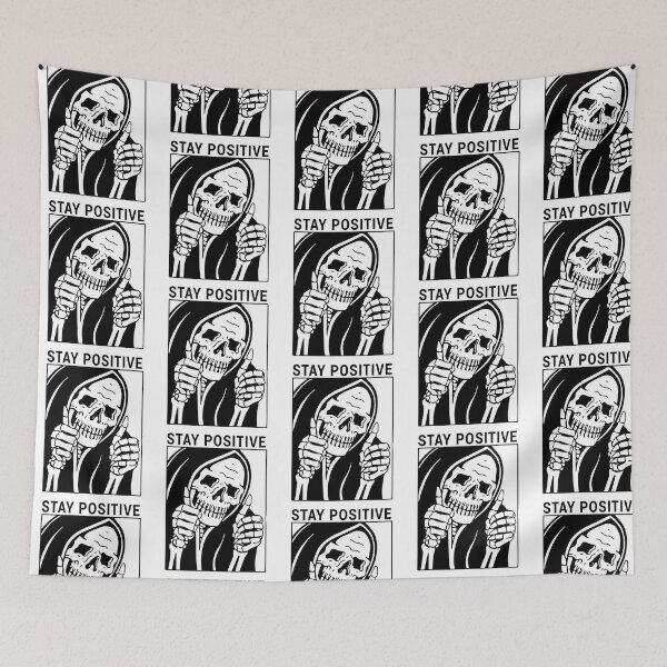 Item preview, Stay Positive Reaper Waterproof designed and sold by carondanshop.