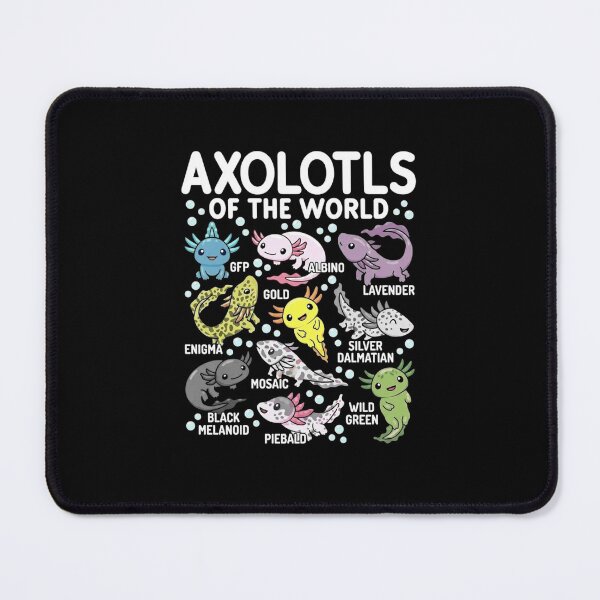 Item preview, Axolotls of the World Cute Color Morph Collection designed and sold by MiALopezArt.