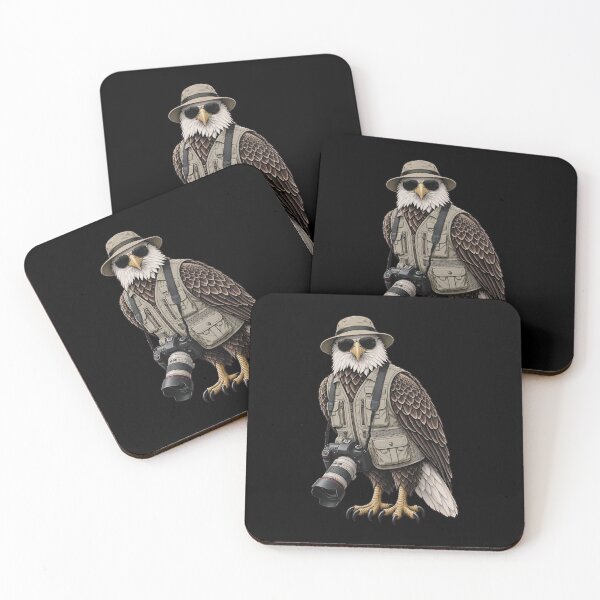 Item preview, Wildlife Photographer With Bald Eagle Camera Lens designed and sold by Teetreasure2.