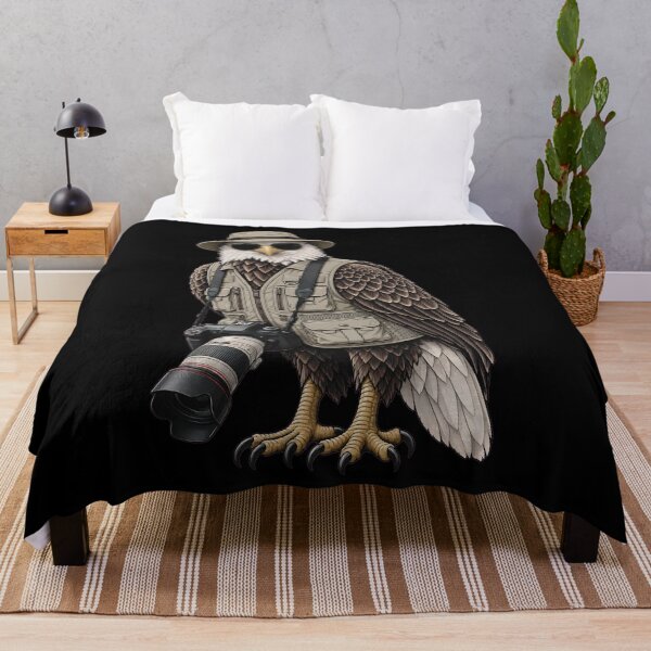 Item preview, Wildlife Photographer With Bald Eagle Camera Lens designed and sold by Teetreasure2.