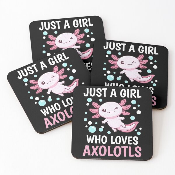 Item preview, Just a Girl Who Loves Axolotls Cute Kawaii Quote designed and sold by MiALopezArt.