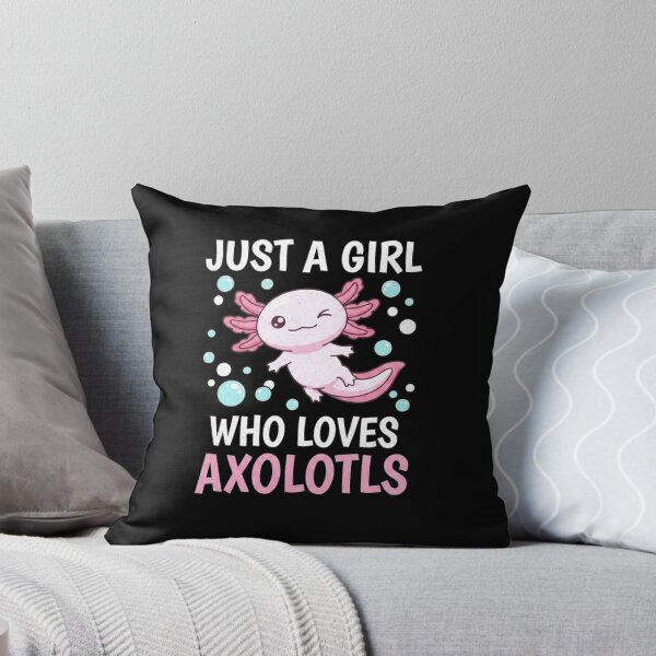 Item preview, Just a Girl Who Loves Axolotls Cute Kawaii Quote designed and sold by MiALopezArt.