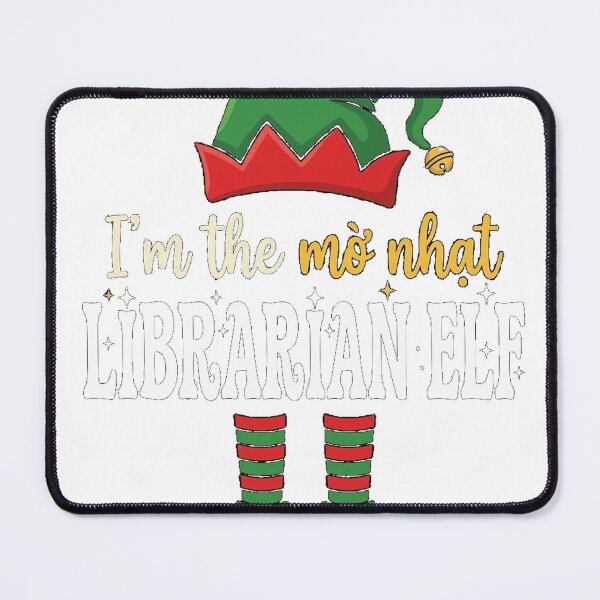 Item preview, Librarian Elf Funny Christmas School Library Staff Essential T-Shirt designed and sold by Dreamers333.