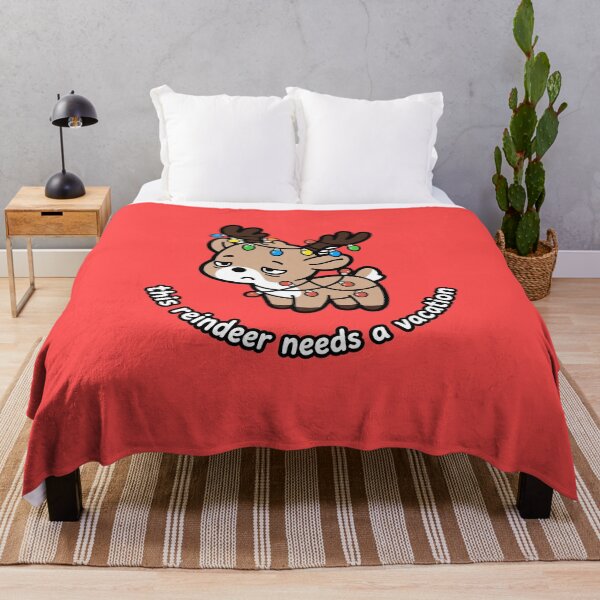 Item preview, Funny Holiday Reindeer Needs a Vacation designed and sold by Orbitly Studio.