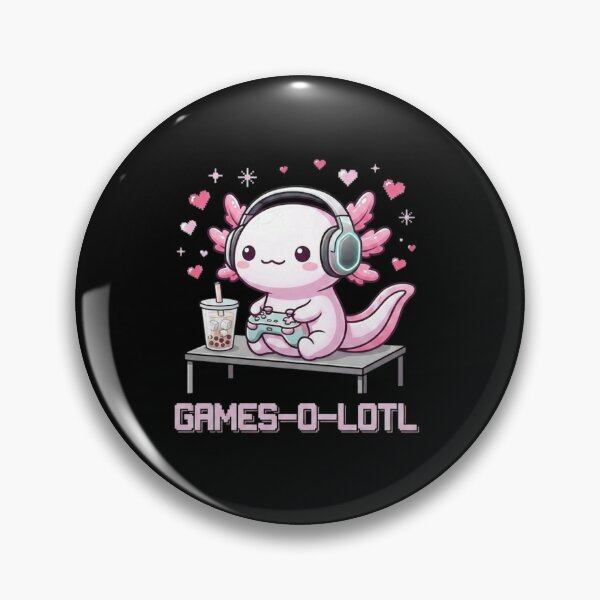 Item preview, Games O Lotl Cute Gamer Axolotl with Headphones and Boba designed and sold by MiALopezArt.