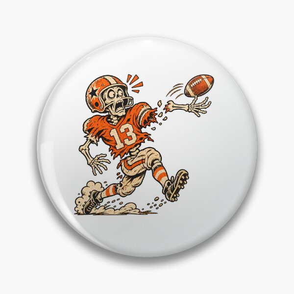 Item preview, Funny Skeleton Playing Football Halloween designed and sold by TOMSZE.
