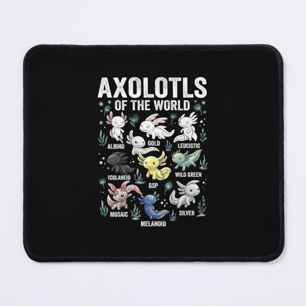 Item preview, Axolotls of the World Cute Aquatic Morph Collection designed and sold by MiALopezArt.