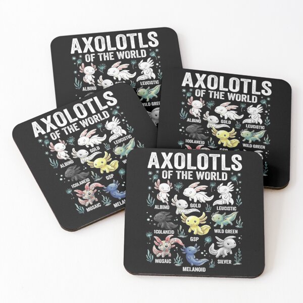 Item preview, Axolotls of the World Cute Aquatic Morph Collection designed and sold by MiALopezArt.