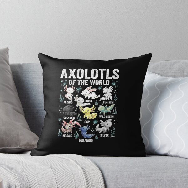 Item preview, Axolotls of the World Cute Aquatic Morph Collection designed and sold by MiALopezArt.