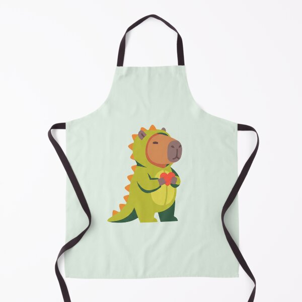 Item preview, Cute Capybara Wearing Dinosaur Onesie Costume Kawaii Art designed and sold by pattman.