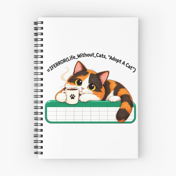 Item preview, IfError Life Without Cats Adopt A Cat Funny Calico Coffee designed and sold by spreadsheetcafe.