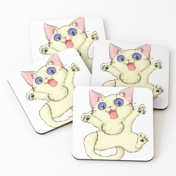 Item preview, Cute Happy Anime Kitten Jumping designed and sold by Jlaba-Mxerga.
