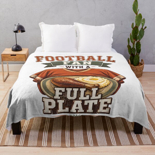 Item preview, Football Fan Full Plate Thanksgiving Sports designed and sold by BernoNickel.