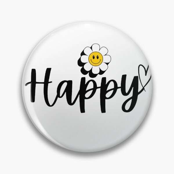 Item preview, Cute Happy Script Daisy Smiley Face designed and sold by mustabakhan.