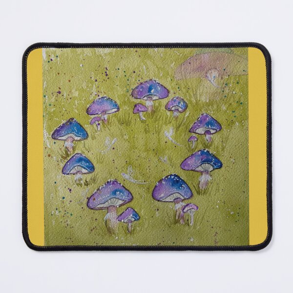 Item preview, Mystic Blue Mushroom Circle designed and sold by WatercolorPain.