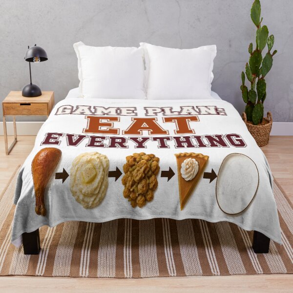 Item preview, Game Plan Eat Everything Funny Football Holiday designed and sold by BernoNickel.